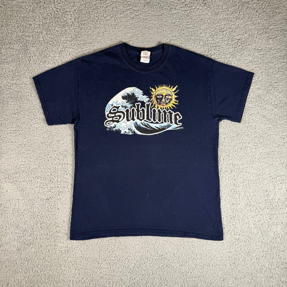 Vintage Sublime Sun Wave 2006 T-Shirt Size Large Reggae Punk Rock Y2K Retro